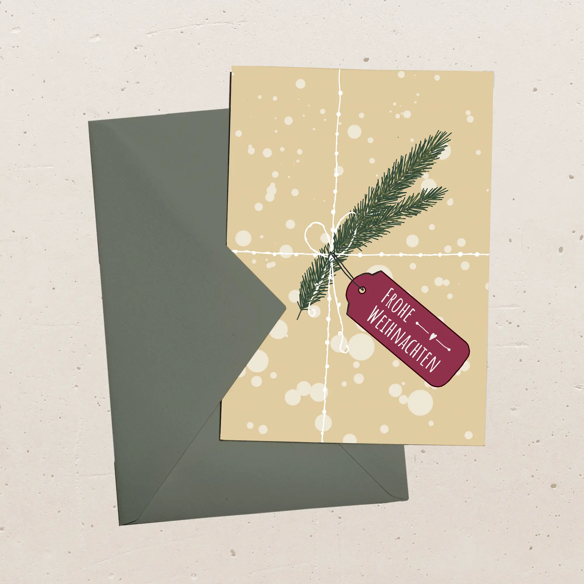 Rustikale, Haptische Weihnachtskarte Aus Filigran Gravierter, image size:2000x2000